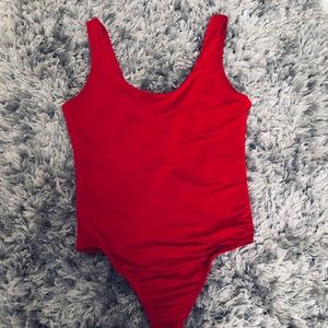 Red bodysuit